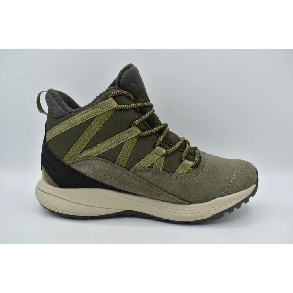 Merrell Women Size 8 Wide Bravada Edge 2 Thermo Demi Olive‎ Suede WP Boots